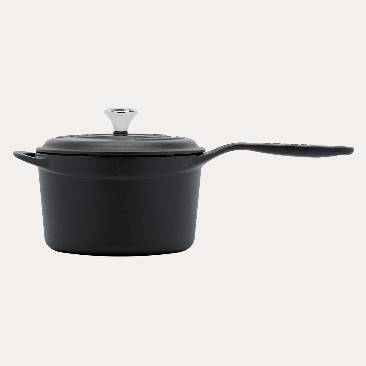 Mat Siyah Mini Döküm Tencere 18 cm