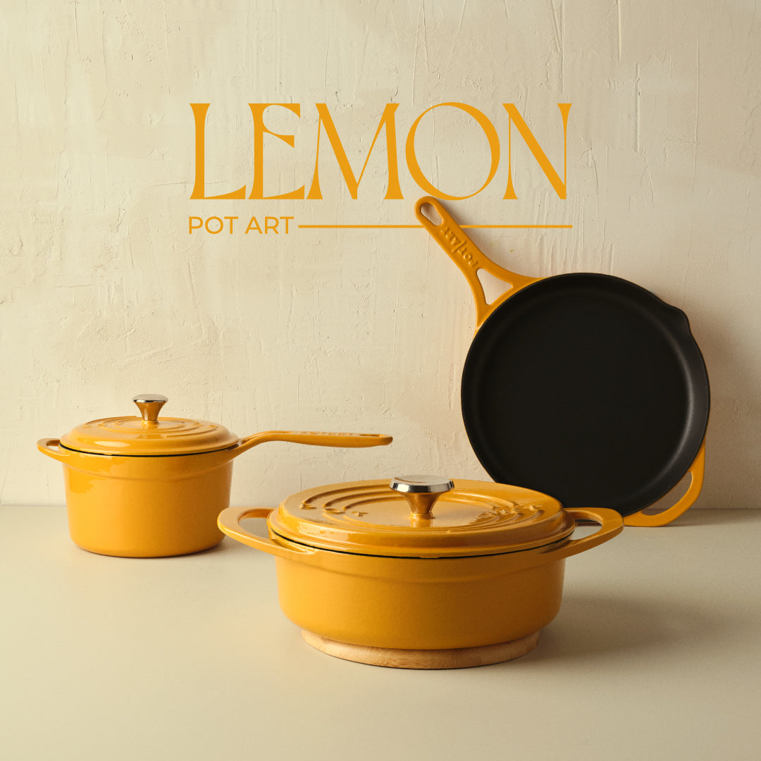 Lemon Sığ Döküm Tencere 26 cm