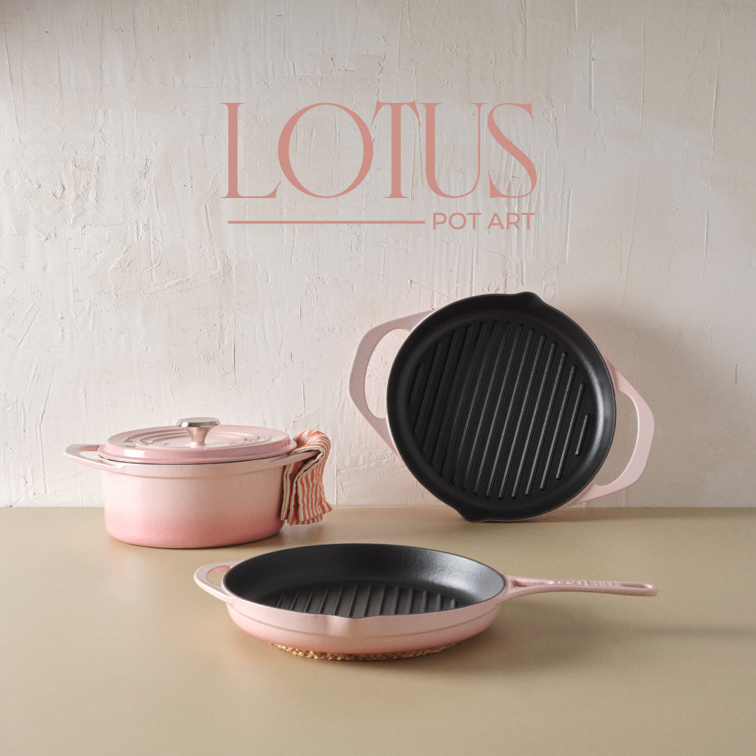 Lotus Izgara Kare Döküm Tava 26 cm