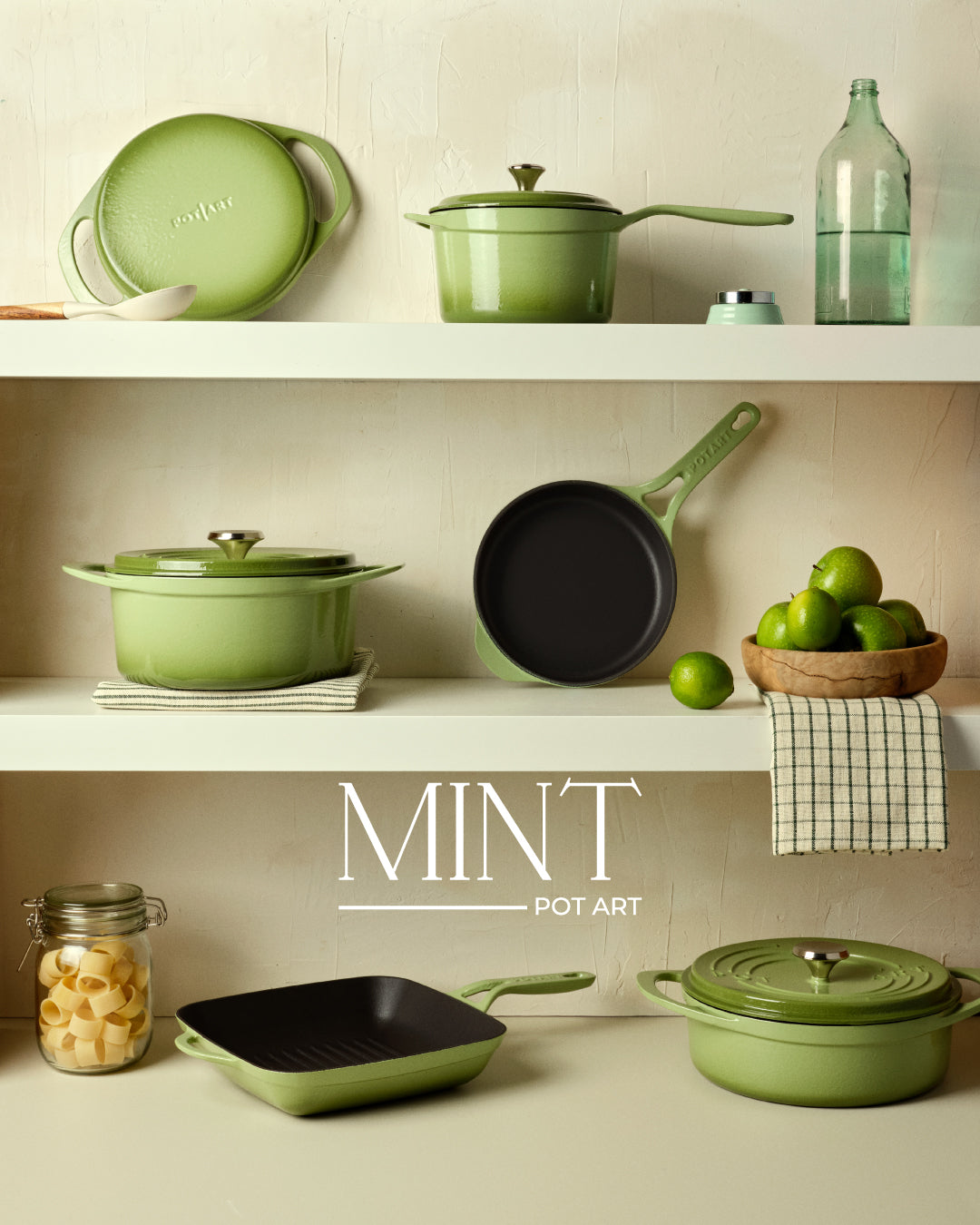 Mint Mini Döküm Tencere 18 cm