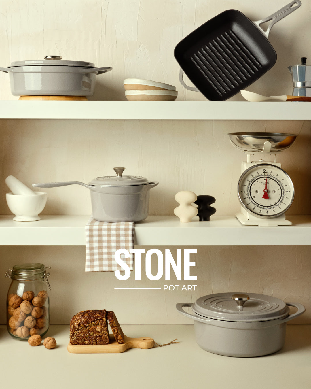 Stone Izgara Kare Döküm Tava 26 cm