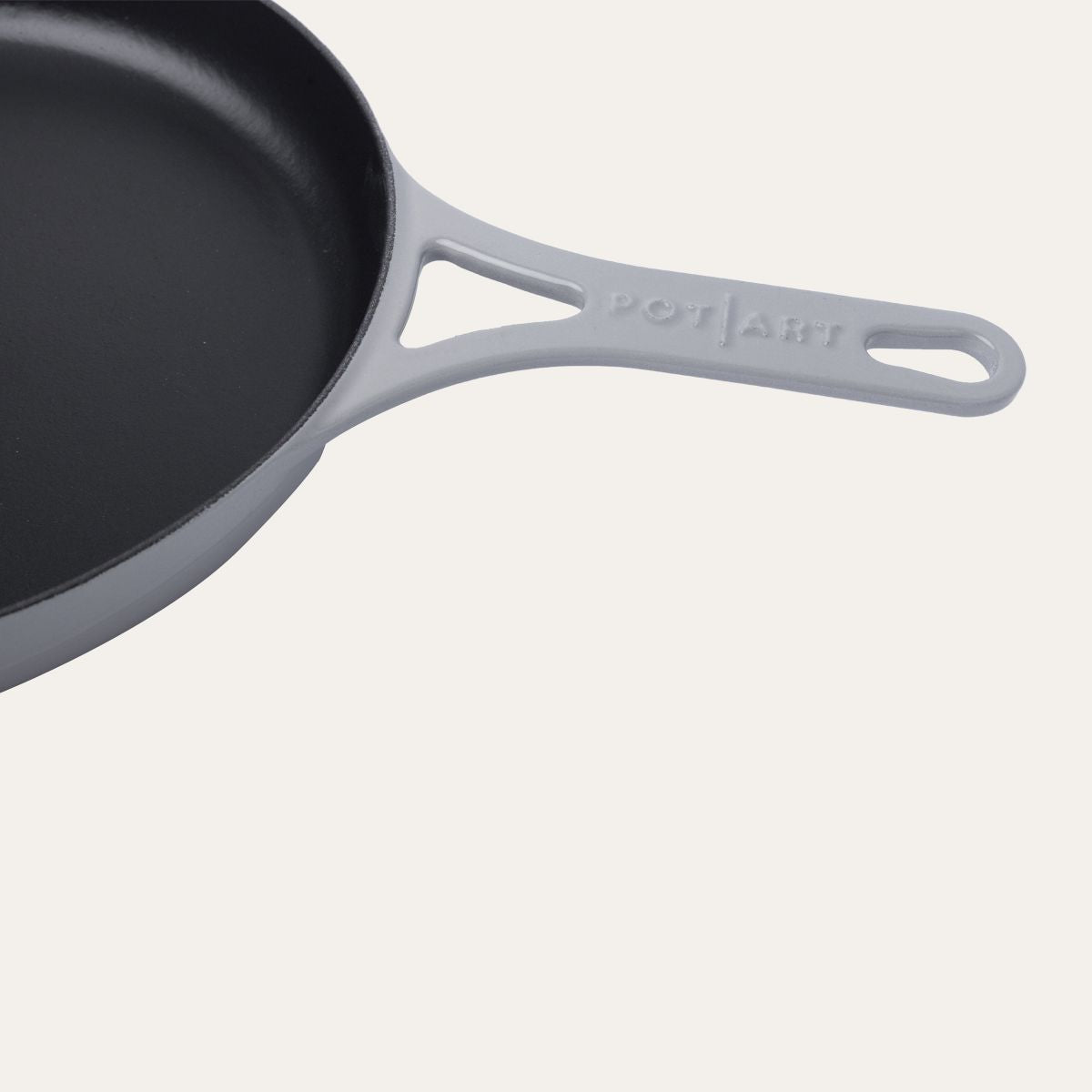 Stone Gri Düz Döküm Tava 28 cm