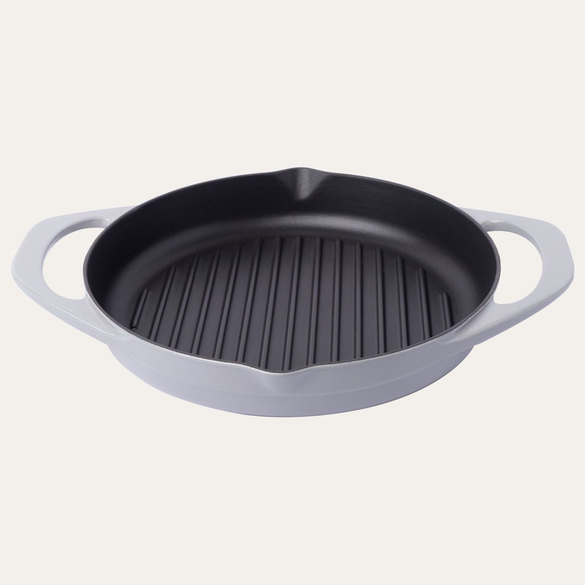 Stone Gri Çift Kulplu Izgara Döküm Tava 30 cm