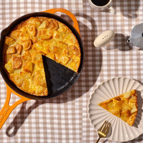 Peach Düz Döküm Tava 28 cm